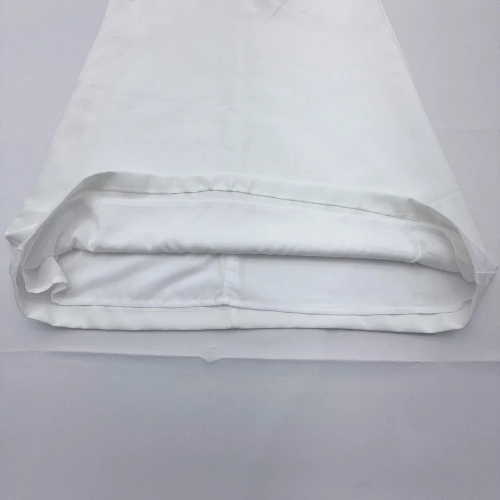 NWT Banana Republic Shift Dress Womens 10 White V-Neck Sleeveless Lined Stretch‎